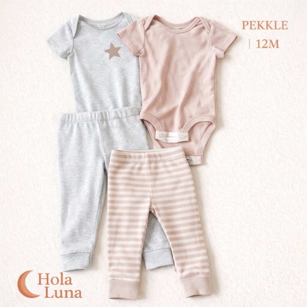 🐻 PEKKLE 4 PIECE SET 12 MONTHS